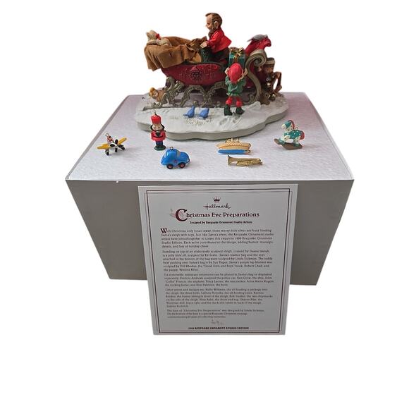 HALLMARK 1998 CHRISTMAS EVE PREPARATIONS Studio Edition 25th Anniversary - Picture 1 of 6